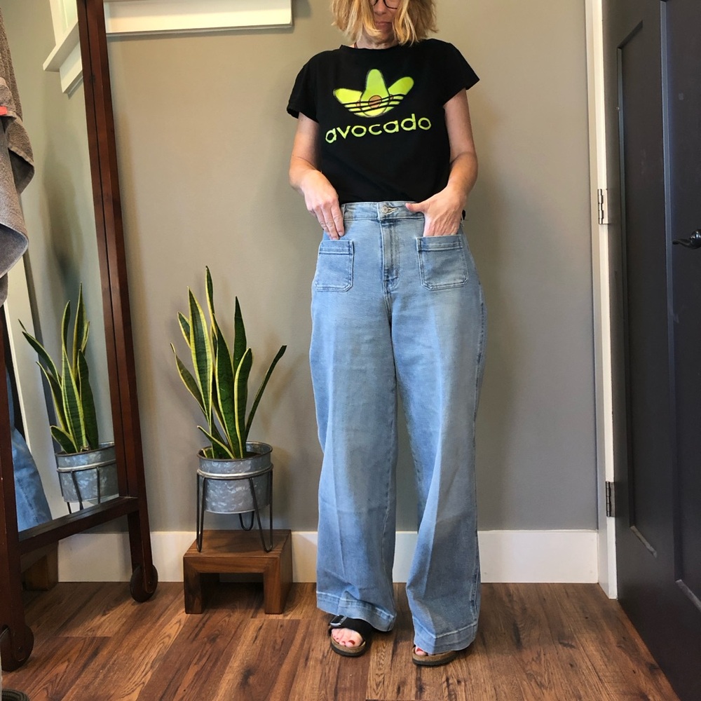 Old Navy Extra High Waist Wide Leg Jeans